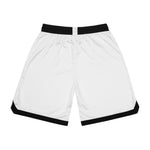 Load image into Gallery viewer, Rib Shorts 1804 Dept Basketball Design white
