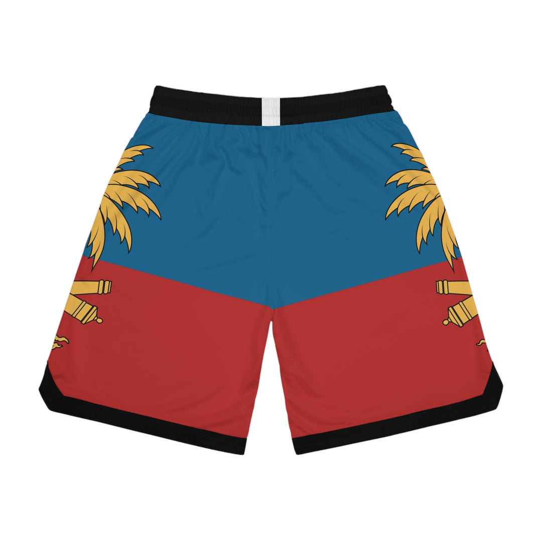 Shorts - Full printed Haiti palm design