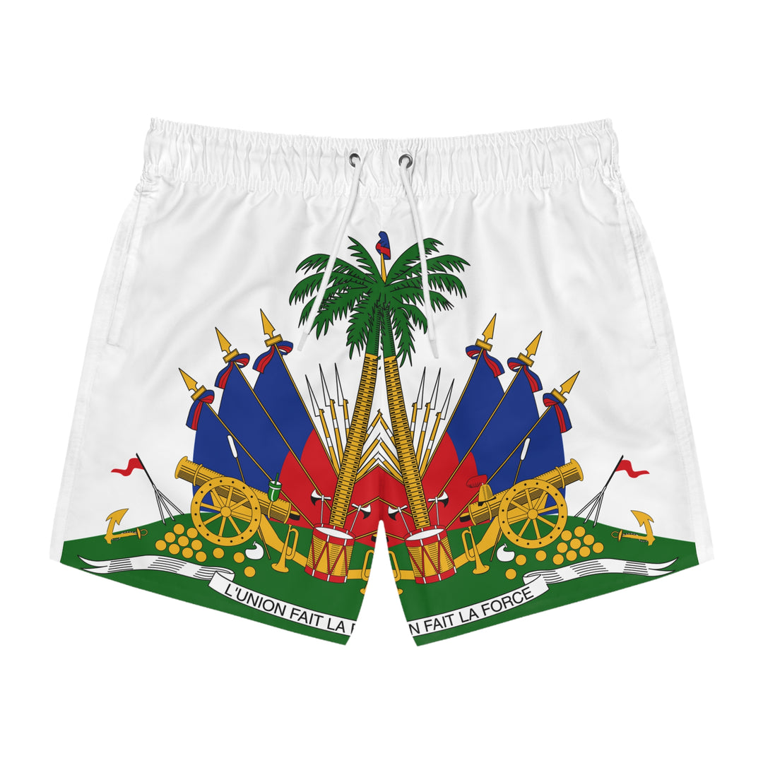 Beachwear Haitian Flag Swim Trunks