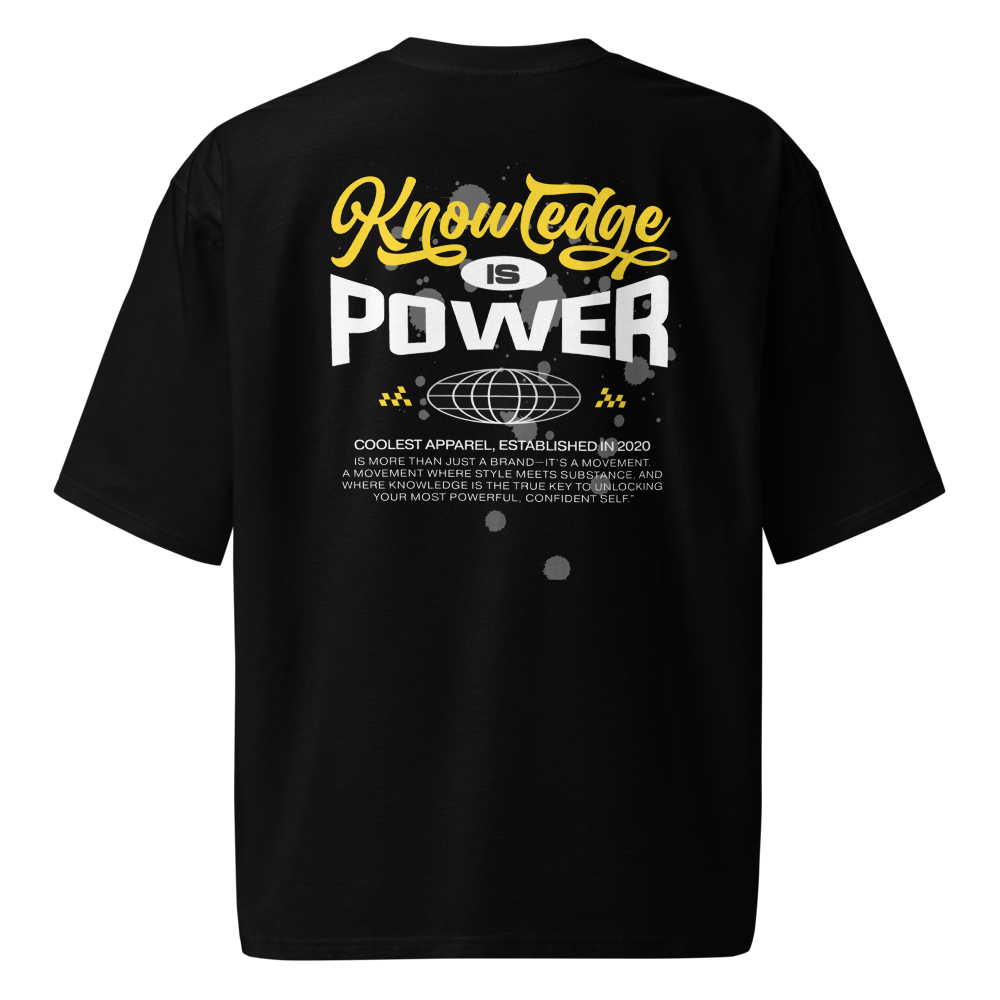 Knowledge Oversized t-shirt